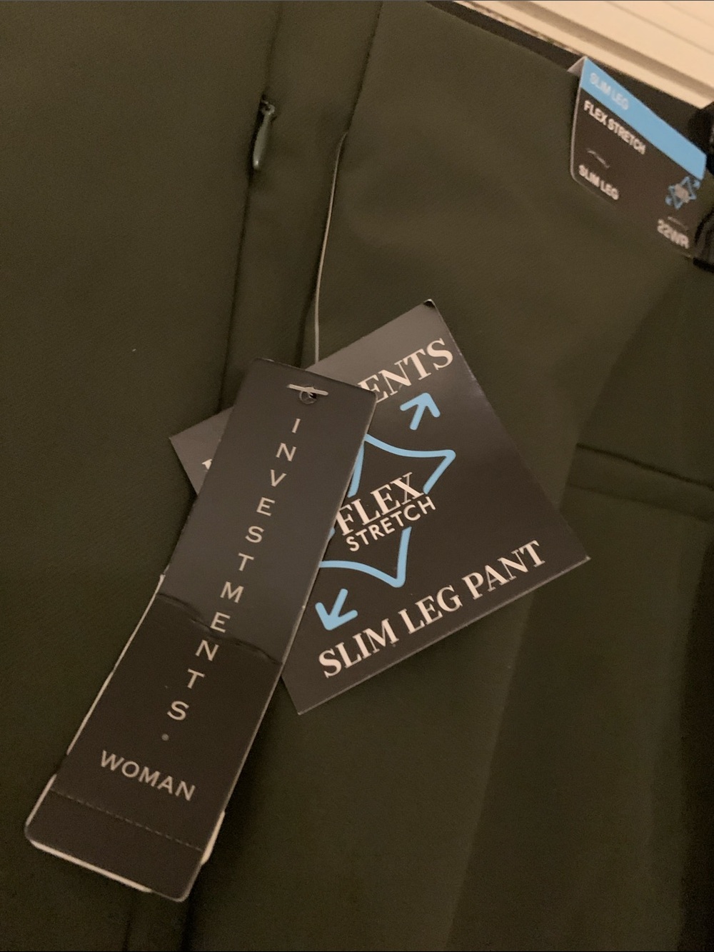 Investments Olive Green Women's Dress Pants - Picture 3 of 5